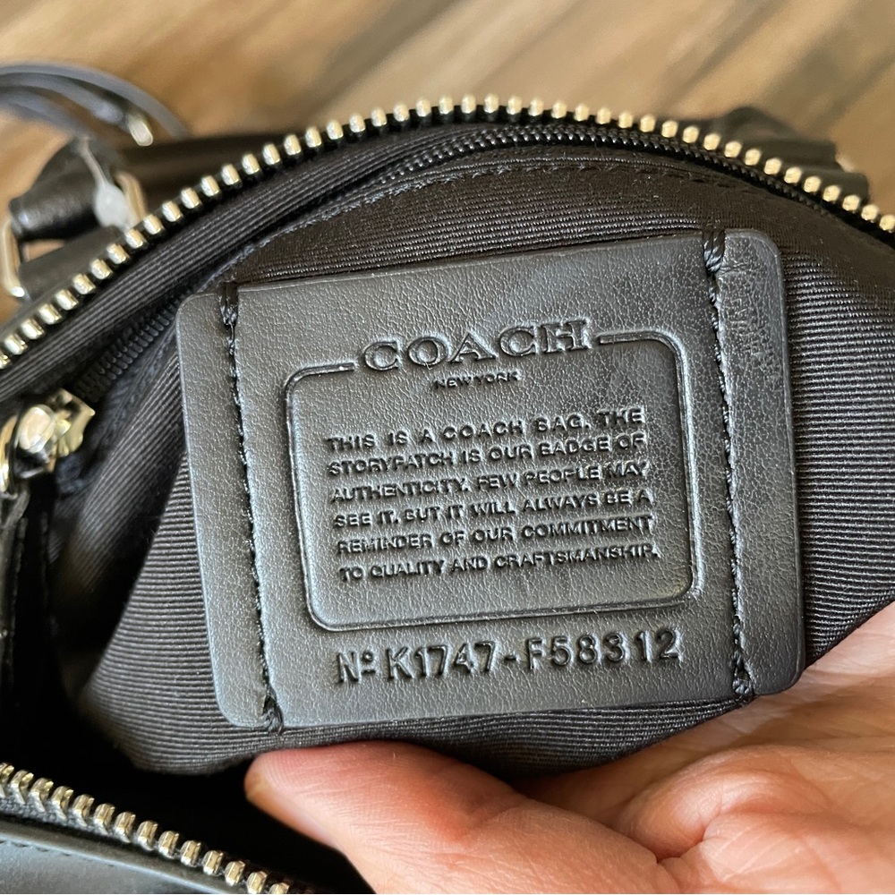 NWT Coach Bennett Satchel Signature Canvas Black Boston Bag - Picture 8 of 8
